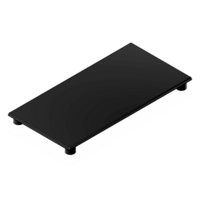 60-170-1 MODULAR SOLUTIONS POLYAMIDE PART<br>END CAP 180MM X 90MM BLACK